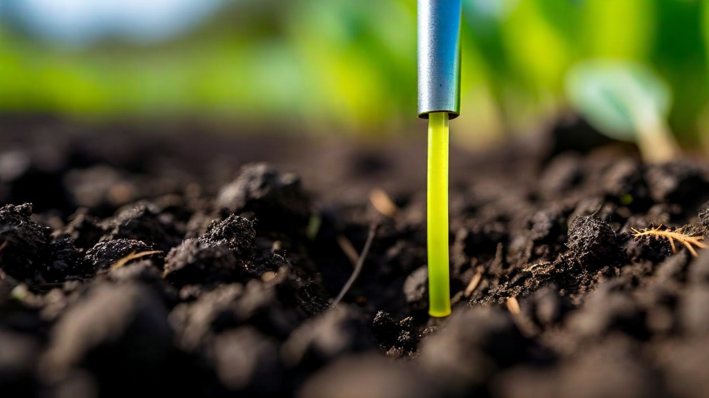 Soil sensor device installed in agricultural field